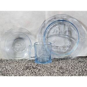 Vintage Blue Tiara Nursery Rhyme Set